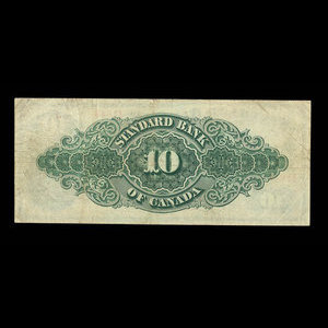 Canada, Standard Bank of Canada, 10 dollars : May 1, 1900