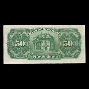 Canada, Bank of Montreal, 50 dollars : January 2, 1931