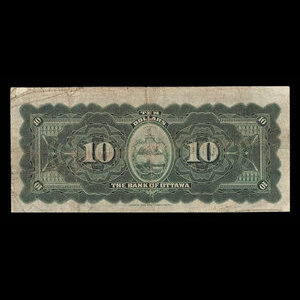 Canada, Bank of Ottawa (The), 10 dollars : June 1, 1906