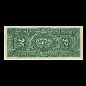 Canada, Union Bank of Newfoundland, 2 dollars : May 1, 1882