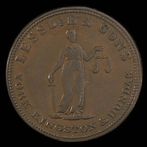 Canada, Lesslie & Sons, 1/2 penny : 1824