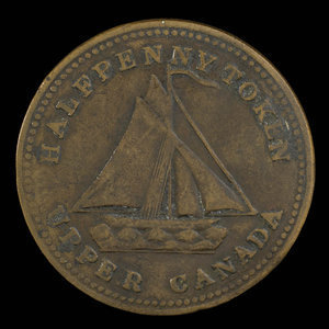 Canada, Watkins & Harris, 1/2 penny : 1833