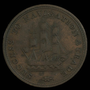 Canada, unknown, 1/2 penny : 1815