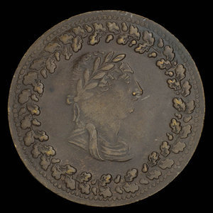 Canada, unknown, 1/2 penny : 1812