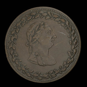 Canada, Joseph Tiffin, 1/2 penny : 1812