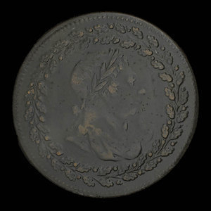 Canada, unknown, 1/2 penny : 1812