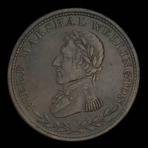 Canada, unknown, 1/2 penny : 1813