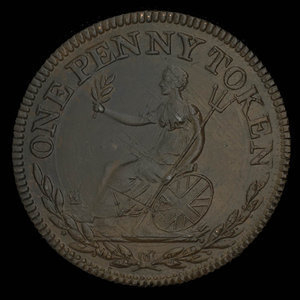 Canada, unknown, 1 penny : 1813