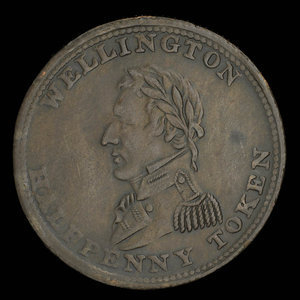 Canada, unknown, 1/2 penny : 1814