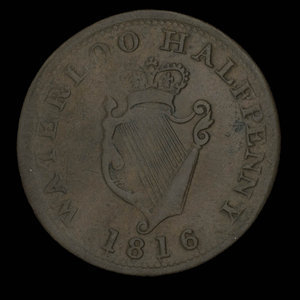 Canada, unknown, 1/2 penny : 1816