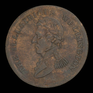 Canada, unknown, 1/2 penny : 1816