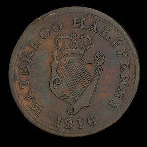 Canada, unknown, 1/2 penny : 1816