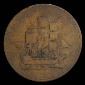 Canada, unknown, 1/2 penny : 1815