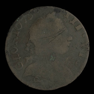 United States of America, unknown, 1/2 penny : 1838