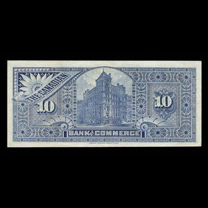 Canada, Canadian Bank of Commerce, 10 dollars : May 1, 1912