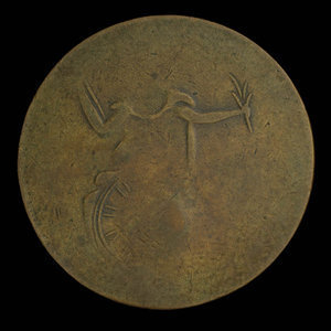 Canada, unknown, 1/2 penny : 1838