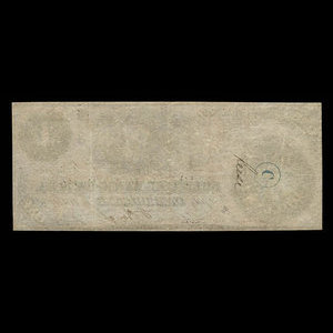 Canada, Colonial Bank of Canada, 1 dollar : May 4, 1859