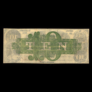 Canada, International Bank of Canada, 10 dollars : June 1, 1859