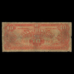 Canada, Bank of Hamilton, 10 dollars : January 2, 1904