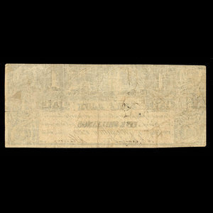 Canada, Gore Bank, 1 dollar : June 2, 1856