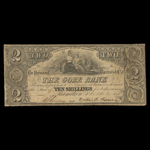 Canada, Gore Bank, 2 dollars : September 2, 1850