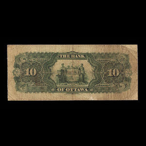 Canada, Bank of Ottawa (The), 10 dollars : January 2, 1895