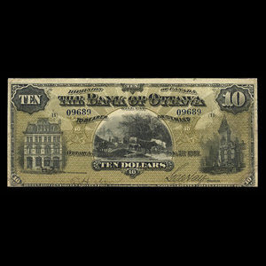 Canada, Bank of Ottawa (The), 10 dollars : January 2, 1903