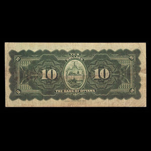 Canada, Bank of Ottawa (The), 10 dollars : June 1, 1906