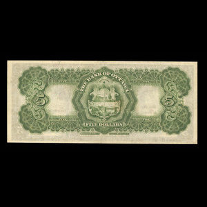 Canada, Bank of Ottawa (The), 5 dollars : June 1, 1912