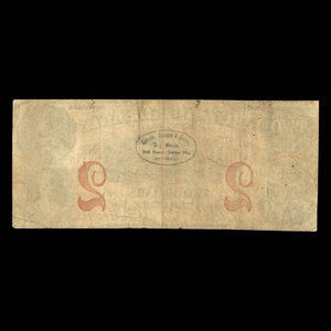 Canada, Provincial Bank of Canada (Stanstead), 2 dollars : April 1, 1856