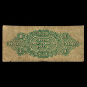 Canada, Bank of Prince Edward Island, 1 dollar : January 1, 1872