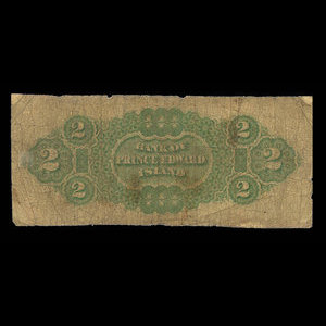 Canada, Bank of Prince Edward Island, 2 dollars : January 1, 1872