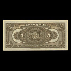 Canada, Bank of Nova Scotia, 5 dollars : January 2, 1924