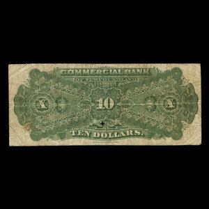 Canada, Commercial Bank of Newfoundland, 10 dollars : January 3, 1888