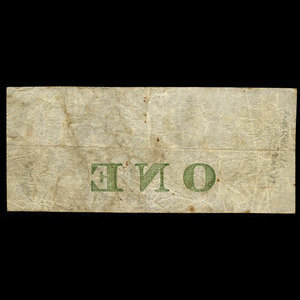 Canada, City Bank (Montreal), 1 dollar : January 1, 1857