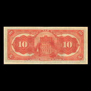 Canada, Provincial Bank of Canada, 10 dollars : January 2, 1913