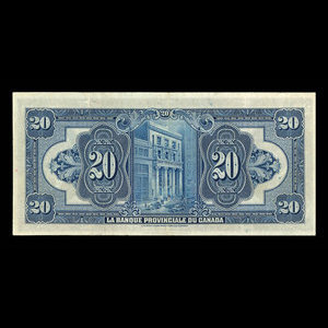 Canada, Provincial Bank of Canada, 20 dollars : August 1, 1928