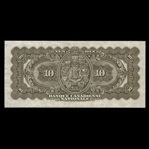 Canada, Banque Canadienne Nationale, 10 dollars : February 1, 1929