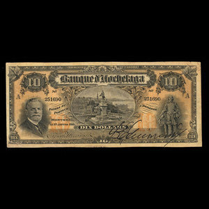 Canada, Banque d'Hochelaga, 10 dollars : January 1, 1914