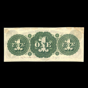 Canada, Banque Jacques-Cartier, 1 piastre : January 2, 1862