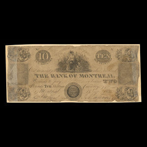 Canada, Bank of Montreal, 10 dollars : June 1, 1835