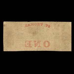 Canada, Bank of Montreal, 1 dollar : May 1, 1849