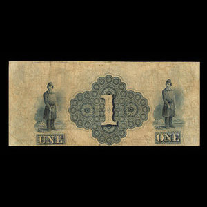 Canada, Banque du Peuple (People's Bank), 1 dollar : September 1, 1846