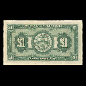 Jamaica, Bank of Nova Scotia, 1 pound : January 2, 1930