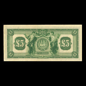 Jamaica, Canadian Bank of Commerce, 5 pounds : March 1, 1921