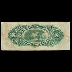 Canada, Eastern Townships Bank, 10 dollars : July 1, 1879