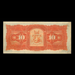 Canada, Molsons Bank, 10 dollars : July 2, 1918