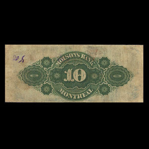 Canada, Molsons Bank, 10 dollars : January 2, 1903