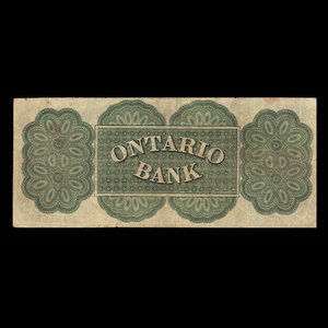 Canada, Ontario Bank, 2 dollars : August 15, 1861