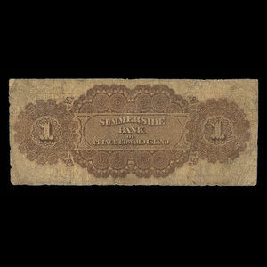 Canada, Summerside Bank of Prince Edward Island, 1 dollar : April 2, 1866